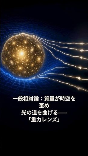 実は銀河が宇宙最大の望遠鏡になる｜重力レンズ・30秒物理