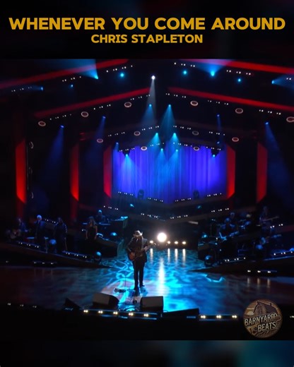 1.3M views · 46K reactions | Chris Stapleton’s cover of “Whenever You Come Around” delivers raw emotion with his soulful voice and heartfelt delivery. His version brings new depth to the song, blending bluesy tones with pure country sincerity. | Barnyard Beats | Facebook