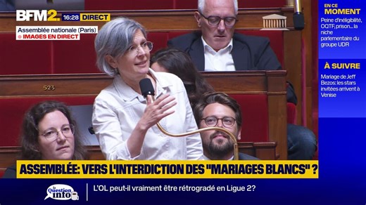 "Mariages blancs": la charge de la députée Sandrine Rousseau contre la proposition de loi UDR
