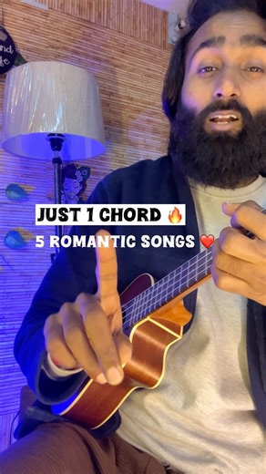 5 romantic songs on 1 chord - ukulele lesson #shorts