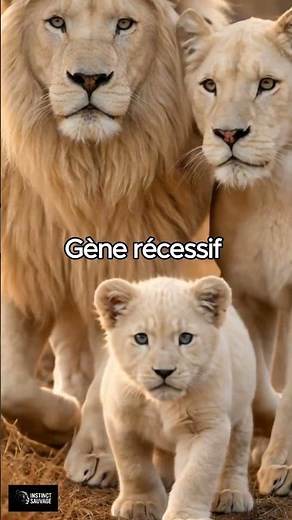 🦁 Le secret génétique du #lion blanc