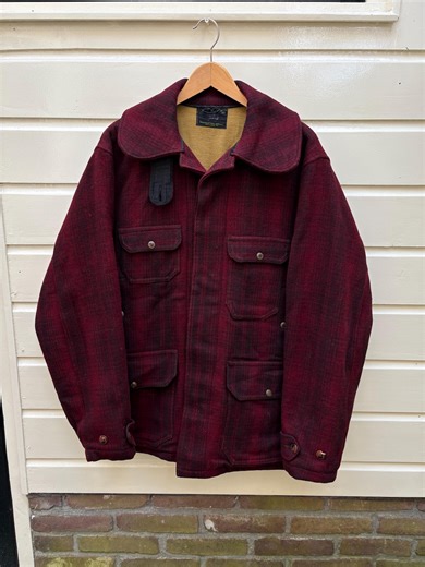 Vintage 30s: Rare Woolrich Buffalo Plaid Mackinaw Hunting Jacket - Made in USA (L) - Etsy UK