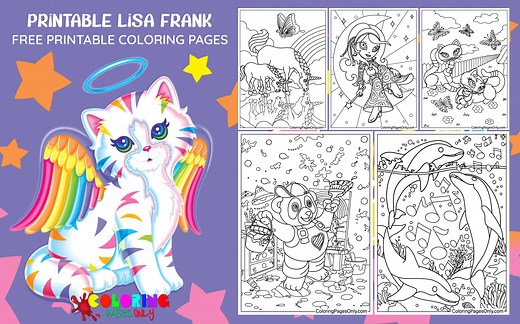 100  Lisa Frank Coloring Pages - Free Printable PDF & Online Coloring