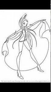 How to draw Icy from Winx Club