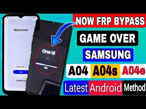 Latest Update For Samsung A04/A04s/A04e FRP Bypass 2025 Android 13/14 Without PC | New Method Apply