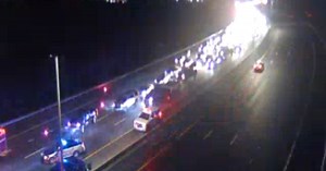 One southbound lane on I-664 closed after tractor-trailer crash in Newport News