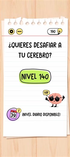 Cómo pasar el nivel 140 en Brain Test