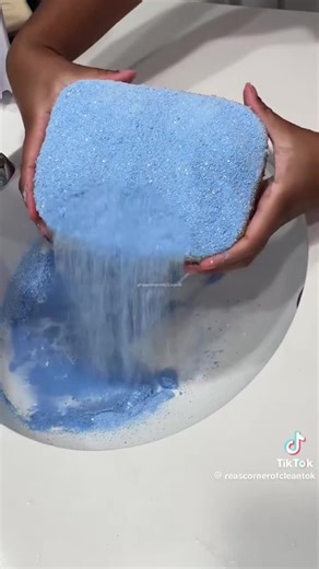 Happy 6k you deserve that and so much more 🎉🩷 Credit: @Rea’s corner of spongetok🧽🫧 #cleantok #spongesqueezing #asmr #powderbombs #fypシ