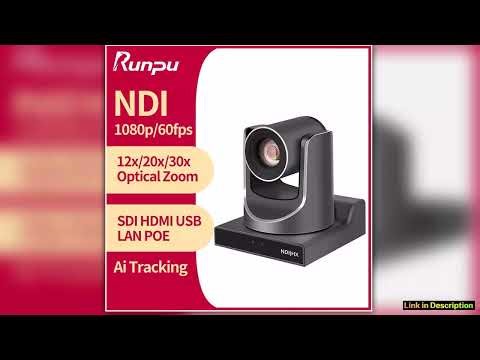 Runpu NDI PTZ Camera Ai Tracking Conference Camera Ptz Video SDI HDMI USB POE Live Streaming Camera