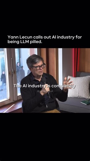 Artificial Intelligence & Technology on Instagram: "Yann LeCun argued that LLMs will never achieve human-like intelligence and criticized the AI industry’s singular focus on them, stating “The AI industry is completely LLM-pilled.” He explained that “the reason LLMs have been so successful is because language is easy,” contrasting this with the challenges of the physical world. LeCun pointed out that current systems “can pass the bar exam, they can write code, but they don’t really deal with the