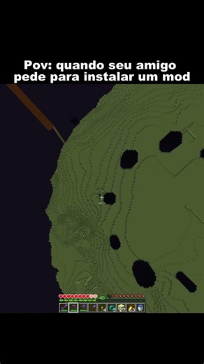 pov: quando seu amigo pede para instalar um mod #minecraft #fpy