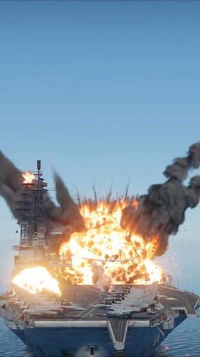 9.7K views · 952 reactions | The warship is consumed by a gigantic, fiery inferno now. | Tanzia Akter | Facebook