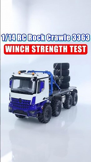 1/14 Scale 8x8 Remote-Controlled Off-Road Vehicle Comes With A Built-In Rear Winch At Its Tail! #rc