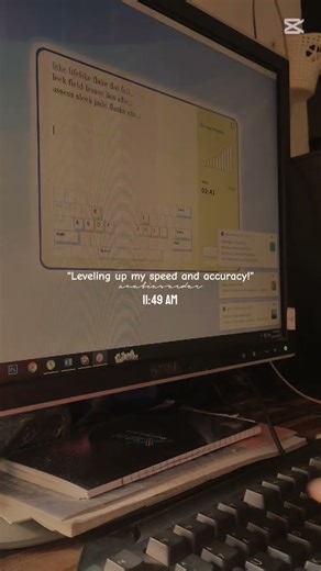 "Improving My Typing Speed ⌨️ #TypingPractice #Skills"