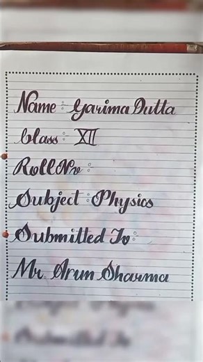 ✨introduction page ideas for project ✨and practical file #projectfile #trendingshorts #calligraphy