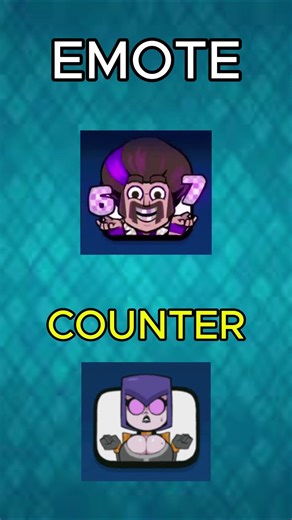 EMOTES AND THEIR COUNTERS #clashroyale #clah #1000subscriber #gaming #comment #clash #sigma