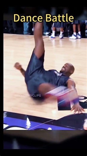 LeBron James, Shaquille O'Neal, and Dwight Howard in a dance-off.