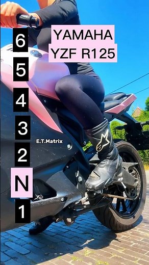 Maximum speed for each gear on a Yamaha YZF R125