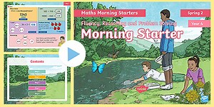 Year 4 Maths Spring Morning Starter PowerPoint 2