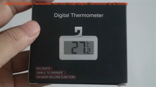 Digital Small Fridge Thermometer with Hook Promotional Fridge Magnet Thermometer