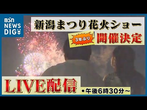 【アーカイブ】新潟まつり花火ショー(2022年11月3日）
