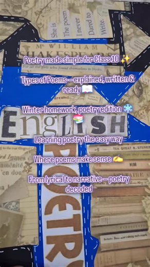 WriteMinds on Instagram: "Winter holidays, but learning continues ❄️📘 This Class 10 English project file on “Types of Poems” is designed with clear explanations, neat presentation, and exam-friendly content — perfect for holiday homework and project submission. Simple language, structured answers, and stress-free studying. ✍️✨ Save this post • DM for files • Link in bio @writemindss WriteMindss #Class10 #Class10English #EnglishProject #TypesOfPoems #PoetryProject WinterHolidayHomework HolidayHo