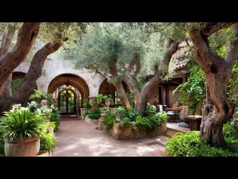 Mediterranean Farmhouse & Italian Rustic Gardens: Cozy Courtyard and Southern Charm