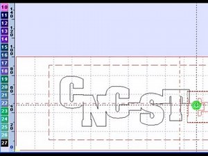 Verschmelzen einer Schrift / ConstruCAM-3D CAD/CAM Software CNC Fräse / Router