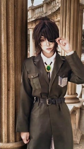 hange cosplay 🙌🏻💞 // #attackontitan #aotedit #cosplay #hangezoe #fypシ