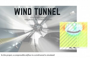 Wind Tunnel CFD Simulation, Compressible Flow, ANSYS Fluent Tutorial - MR CFD