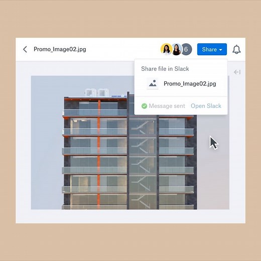 Work with Slack directly within Dropbox. With our new integrations, you’ll be able to: ✔️ Start Slack conversations from Dropbox ✔️ Share files to a Slack user or channel ✔️ See Slack activity history on a Dropbox file Learn more: http://bit.ly/2SvQNjW | Dropbox
