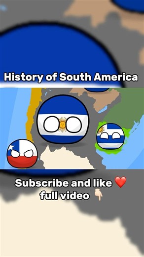History of South America #countryballs #history #brazil #argentina #colombia