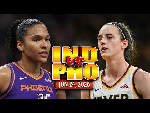 Indiana Fever vs. Phoenix Mercury | CAITLIN CLARK VS ALYSSA THOMAS Highlights | Jun 24, 2026