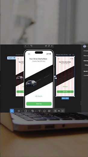Design a smooth looping moving car animation with me in Figma