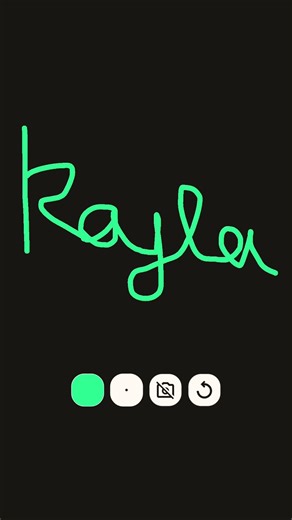 Try to draw my name in cursive ￼
