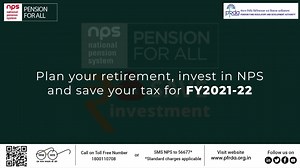 15 reactions · 4 comments | Retirement planning and tax saving with NPS Department Of Financial Services, GOI Income Tax India #PFRDA #NPS #incometax | NPS - National Pension System | Facebook