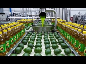 How Avocado Oil Is Made 🥑 | Inside the Full Factory Process (Cold Press to Bottling)