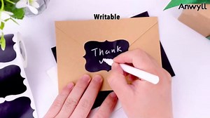 Anwyll 200Pcs Chalkboard Labels Stickers - 2×3'' Blackboard Labels Stickers for Storage Bin Jar Food Container Removable Waterproof Adhesive Pantry Bottle Spice Name Label Sticker with 1 Chalk Marker