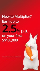42K views | Open a new Multiplier account, credit your salary and spend, to enjoy this bonus interest till 31 Dec. Plus, get S$300 if you switch your salary credit to us, and up to S$380 when you sign up for the DBS yuu Card. | DBS | Facebook