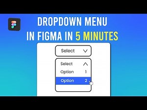 Interactive Dropdown Menu in Figma | Hover Effects & Prototyping (5 Minute Tutorial)