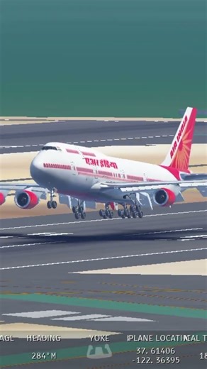 結構上手く着陸できた！ #飛行機 #飛行機動画 #airplane