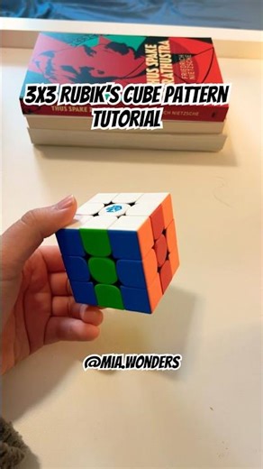 3x3 Rubik’s cube pattern tutorial (line within box) #rubikscube #3x3rubikscube
