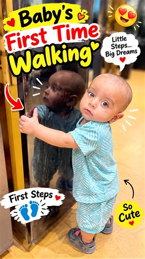 Baby’s First Steps 🥹❤️ | First Time Walking | So Cute! 👶✨ #youtube #youtubefeed #youtuber