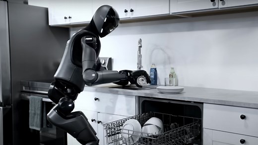 Figure humanoid robot masters dishwashing after folding laundry