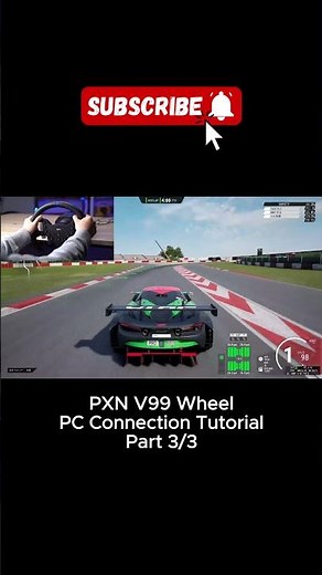 Part 3/3 How to Connect PXN V99 Steering Wheel to Computer. #shorts