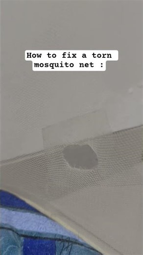 Here's how to fix a torn mosquito net...😂😂😂 #lifehacks #tapehacks #bestsolution #funnyhacks #hacks