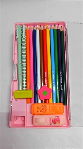 filling 90's pencil case #satisfying #shorts
