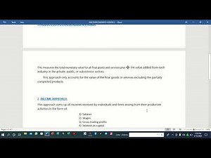 METHODS OF MEASURING NATIONAL INCOME