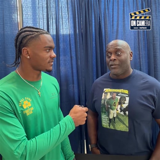 32K views · 941 reactions | Cam Williams was on location last Friday for Jeremiyah Love's comic book signing at the Hammes Notre Dame Bookstore ☘️ On Cam is powered by Verizon #GoIrish☘️ | Notre Dame Football | Facebook