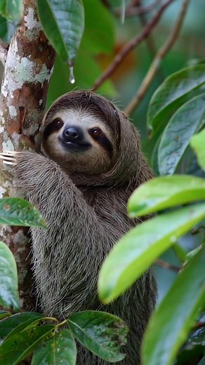 Sloths are extremely slow animals, and even their digestion moves at a lazy pace. It can take them up to a month to digest a single meal, which is why they only poop once a week. What's strange is that they actually climb down from their trees to do it, putting themselves in danger of being attacked by predators. Scientists aren't fully sure why they risk this, but it might help fertilize their trees or allow them to leave scent messages for other slot. #animals | Animal Lover